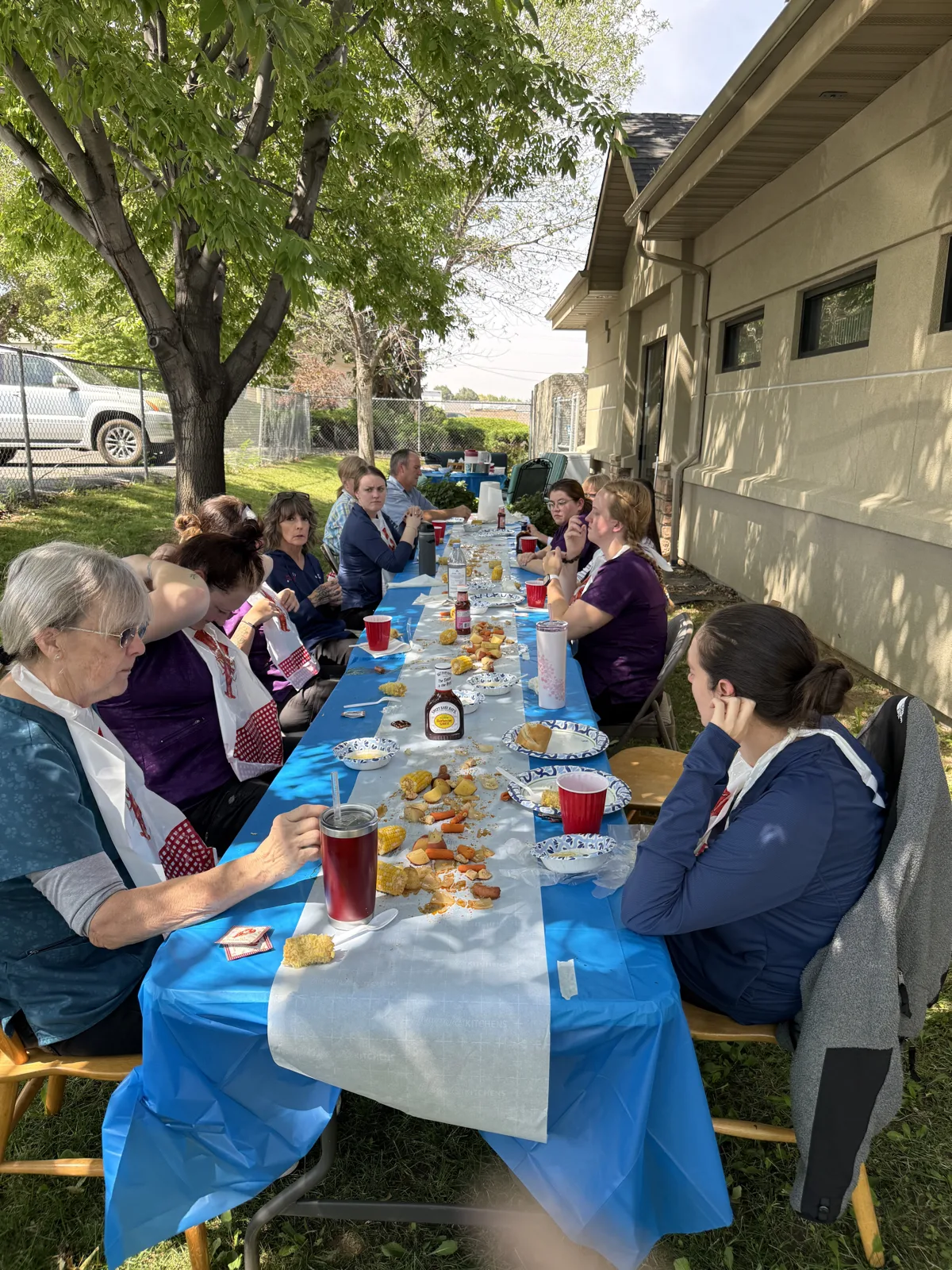 Meridian Veterinary Hospital staff appreciation lunch