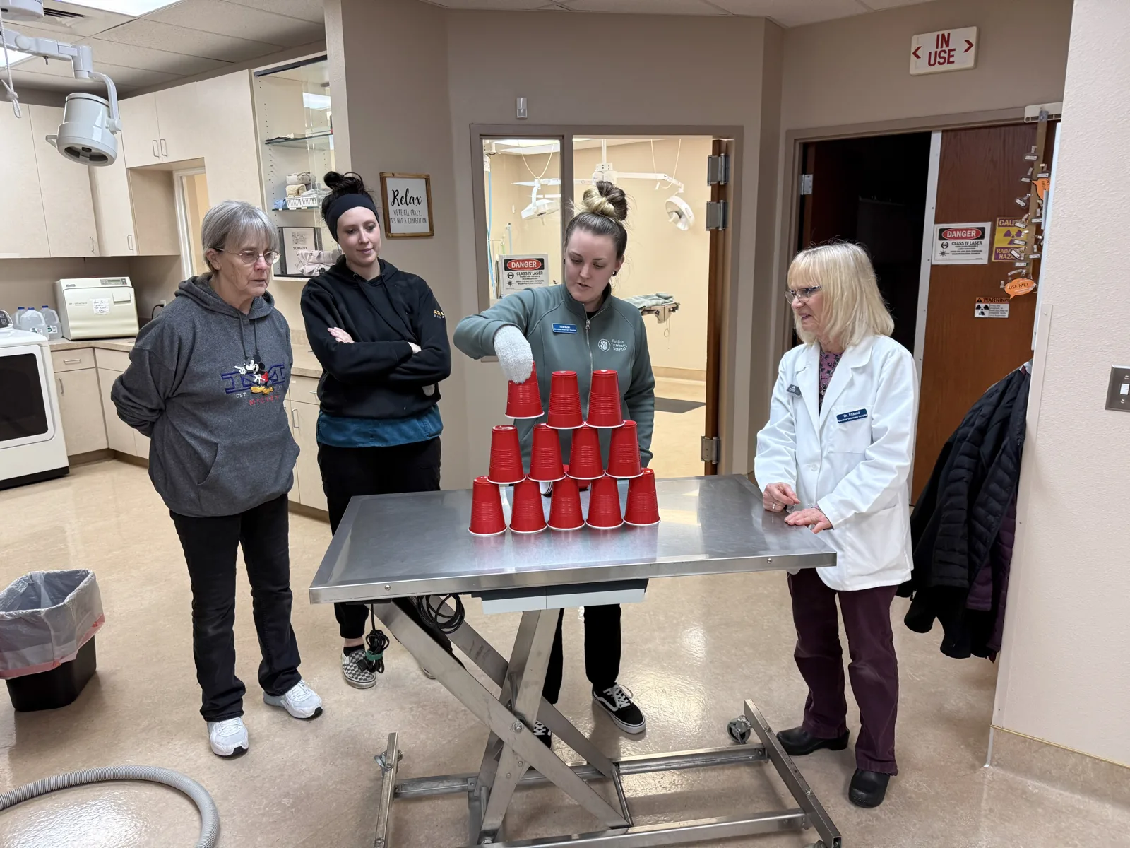 Meridian Veterinary Hospital treatment room team